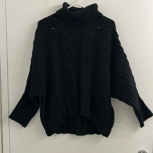 Poof Chunky Cable Knit Sweater